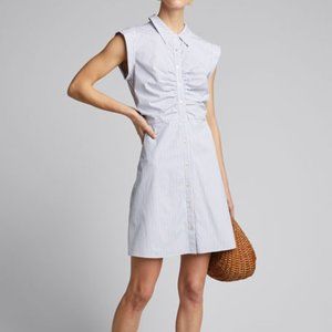 New Veronica Beard Ferris Dress Blue White Striped